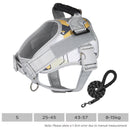 Furbulous No Pull Dog Harness Adjustable Pet Harness Reflective Explosion-proof Shock Dog Harness with 1.5m Lead