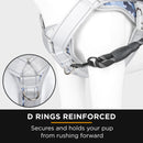 Furbulous No Pull Dog Harness Adjustable Pet Harness Reflective Explosion-proof Shock Dog Harness with 1.5m Lead