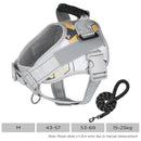 Furbulous No Pull Dog Harness Adjustable Pet Harness Reflective Explosion-proof Shock Dog Harness with 1.5m Lead