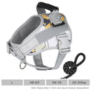 Furbulous No Pull Dog Harness Adjustable Pet Harness Reflective Explosion-proof Shock Dog Harness with 1.5m Lead