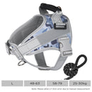 Furbulous No Pull Dog Harness Adjustable Pet Harness Reflective Explosion-proof Shock Dog Harness with 1.5m Lead