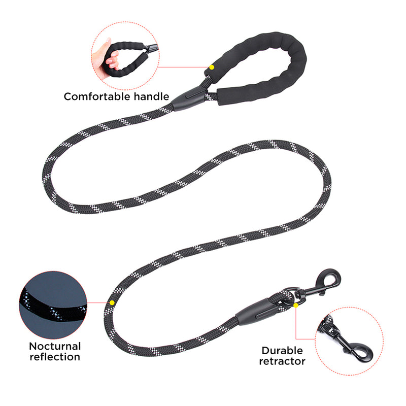Furbulous Tactical Dog Harness Adjustable No Pull Pet Harness Reflective Working Training Dog Harness with 1.5m Lead