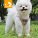 Furbulous No Pull Cat Small Dog Harness and Lead Set Adjustable Reflective Step-in Vest Harnesses Mesh Padded Plaid Escape Proof Puppy Jacket - Grey Large
