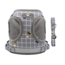 Furbulous No Pull Cat Small Dog Harness and Lead Set Adjustable Reflective Step-in Vest Harnesses Mesh Padded Plaid Escape Proof Puppy Jacket