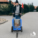 Furbulous Pet Bike Trailers 30kg Dog Stroller Outdoor Bicycle Covered Carrier Black Grey