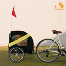 Furbulous Pet Bike Trailers 40kg Outdoor Bicycle Covered Carrier for Dogs Cats