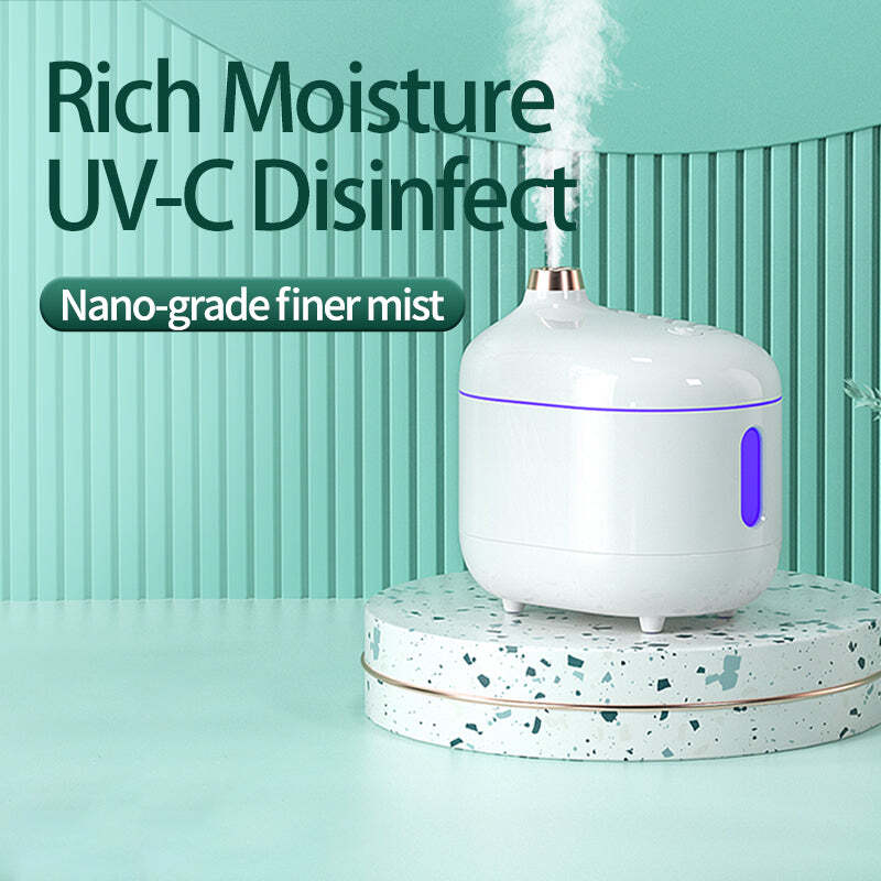 Air Humidifier Diffuser UV-C Disinfect Humidifier Cool Air Mist Humidifier - Aqua