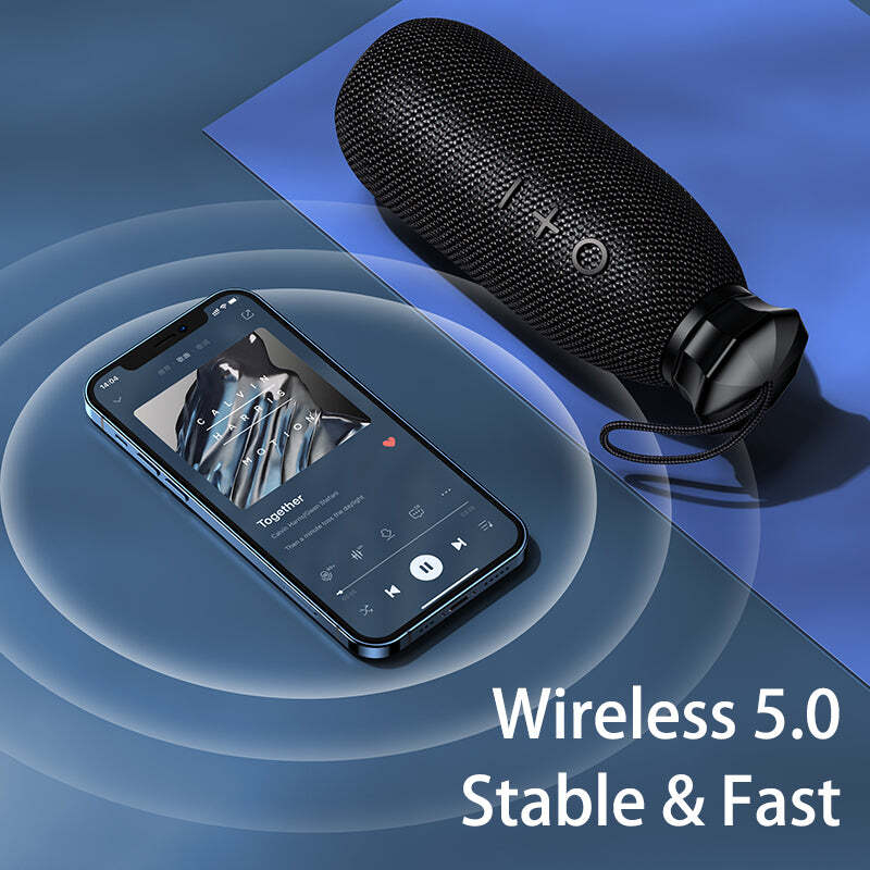 REMAX Journey Wireless Portable Bluetooth Speaker Ear Boom Sound Loud Outdoor Mini Speaker USB - Blue
