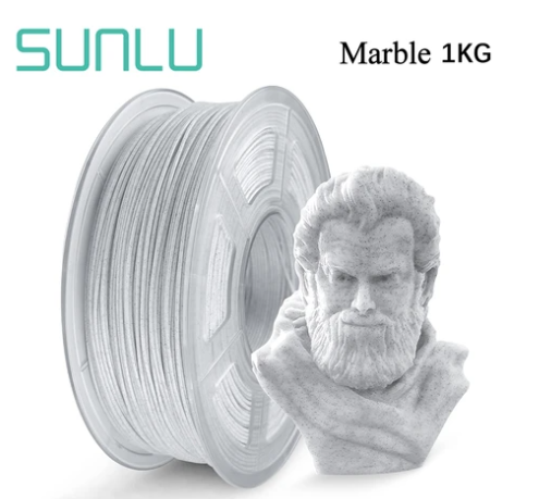 PLA 3d Printer Filament - 1kg 1.75mm - Marble
