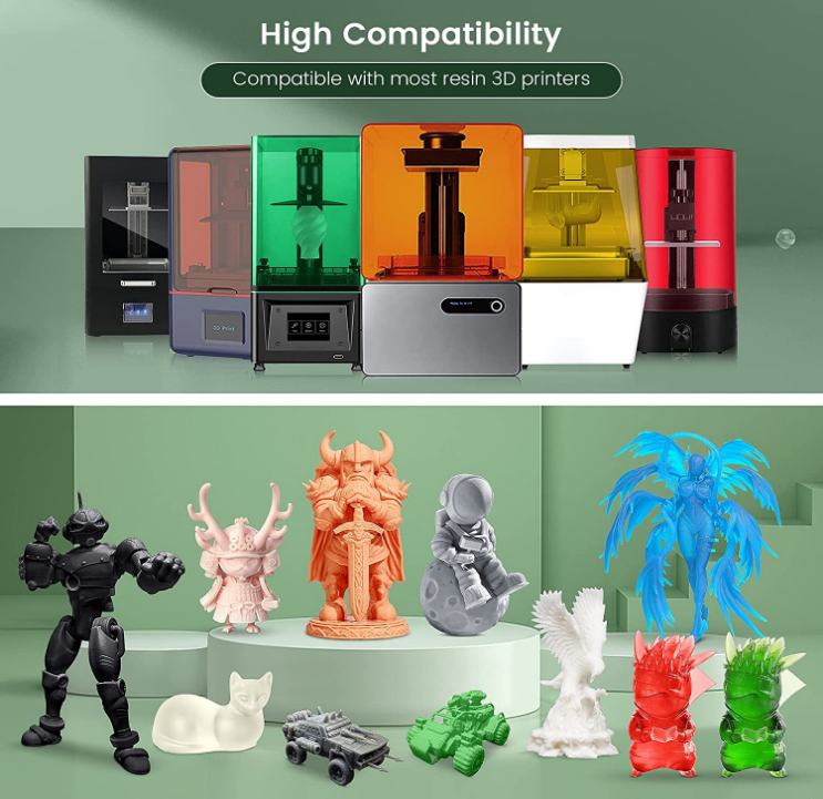 3d Printing Resin 405nm UV Curing & Filters 1kg - Clear