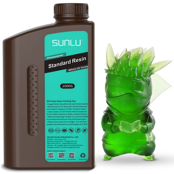 3d Printing Resin 405nm UV Curing & Filters 1kg - Green