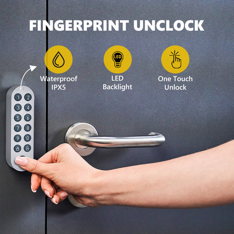 LOCKIN Smart Door Lock G30 Fingerprint Keyless Entry WiFi App Control for US Cylinder Locks