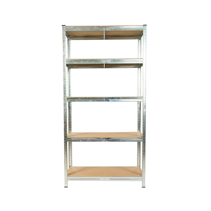 HARDWARE PLUS Heavy Duty 5-Tier Storage Rack Garage Shelving Unit Adjustable - Silver