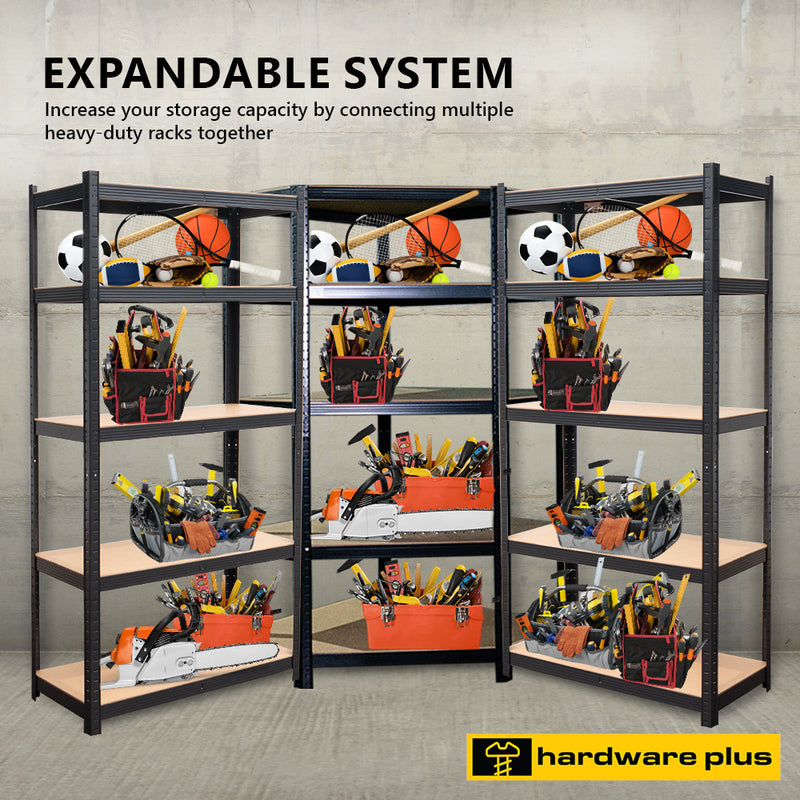 HARDWARE PLUS Heavy Duty Multi-Tier Storage Rack Garage Shelving Unit Adjustable