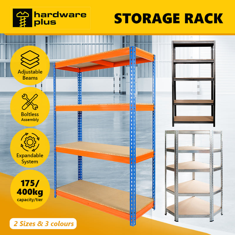 HARDWARE PLUS Warehouse Shelving Garage Rack Heavy Duty Racking 4-Tier