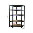 HARDWARE PLUS Corner Warehouse Shelving Garage Rack Heavy Duty Racking 5-Tier - Black