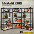 HARDWARE PLUS Corner Warehouse Shelving Garage Rack Heavy Duty Racking 5-Tier - Black