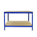 HARDWARE PLUS 2-Tier Workbench Shelving Rack Storage Garage Warehouse 150cm/120cm