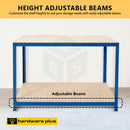 HARDWARE PLUS 2-Tier Workbench Shelving Rack Storage Garage Warehouse 120cm