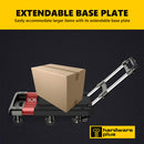 Hardware Plus Folding Hand Truck Trolley with 6 Wheels Brakes Moving Foldable - Green