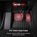 Tesla Model 3 TPE 3D Interior Floor Mat Set - 3PCs Front Rear Accessories