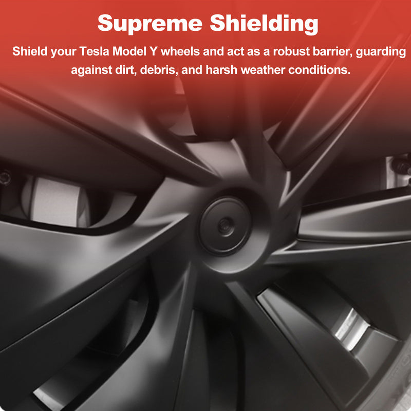 Accecar Tesla Model Y Wheel Cover Set 19-Inch (4-Pc) for 2020-2023 Models Wheel Rim Protectors Hubcap
