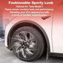 Accecar Tesla Model Y Wheel Cover Set 19-Inch (4-Pc) for 2020-2023 Models Wheel Rim Protectors Hubcap - Swirling