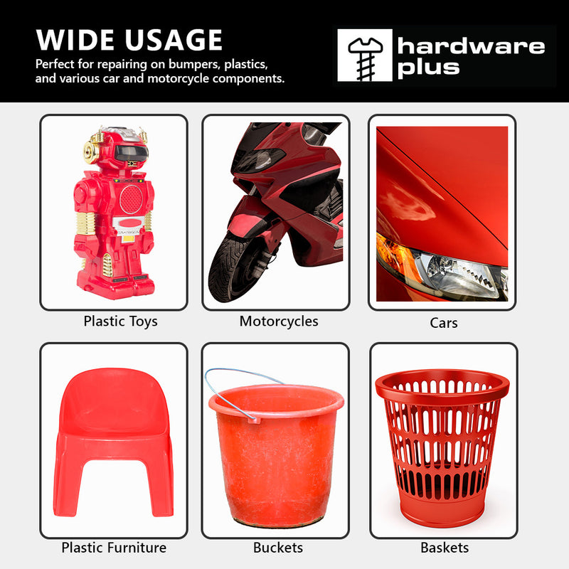 HARDWARE PLUS Cordless Plastic Welder Kit, LED Indicator, 4 Staples