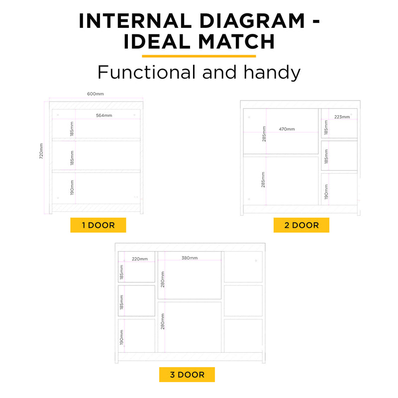 Viviendo Bathroom Shaving Mirror Cabinet LED Light Vanity Stainless Steel 90 x 72cm 3 Door