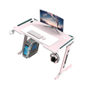 Viviendo 1.2m Gaming Desk Office Table Desktop with LED light & Effects - Pink