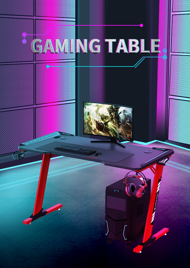 Viviendo Gaming Desk with RGB lighting 1.2m - Single Panel