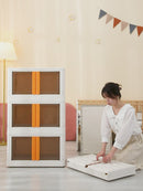 72L Large Capacity Stackable Storage Box with Transparent Display