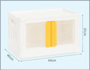 72L Large Capacity Stackable Storage Box with Transparent Display