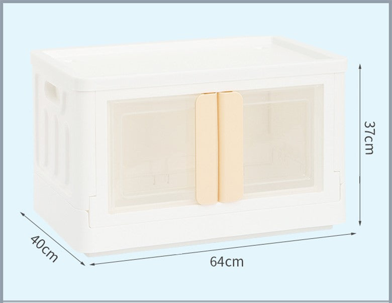72L Large Capacity Stackable Storage Box with Transparent Display