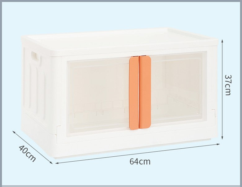 72L Large Capacity Stackable Storage Box with Transparent Display