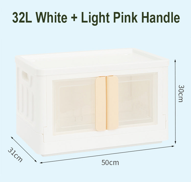32L Large Capacity Stackable Storage Box with Transparent Display
