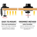 Viviendo Gas Spring Desk Stand and Monitor arm in Single Steel Monitor Mounts