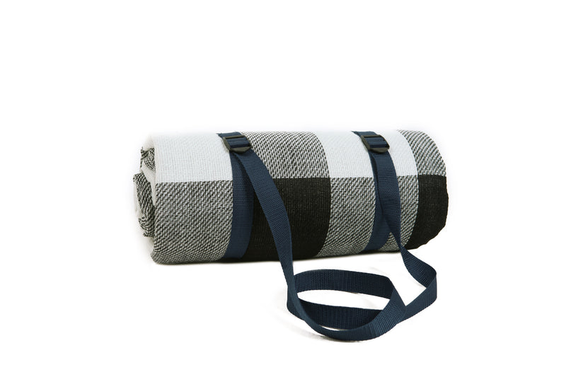 Viviendo 150x200cm Waterproof Outdoor Picnic Rug Blanket Classic - Grey Tile