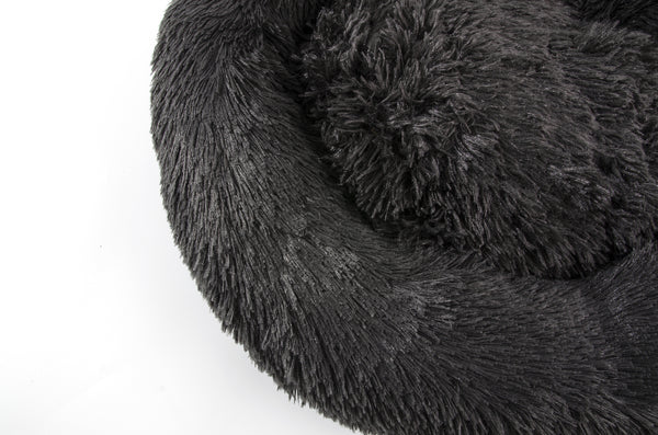 Furbulous Calming Dog or Cat Bed in Dark Grey - Xlarge - 80cm Diameter