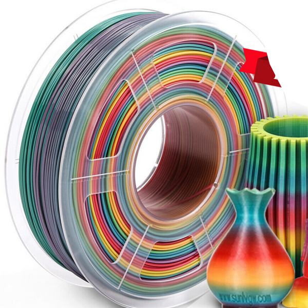 PLA 3d Printer Filament - 1kg 1.75mm - Rainbow
