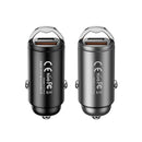REMAX QC PD 45W Dual Port USB & Type C Fast Charging Aluminium Car Charger