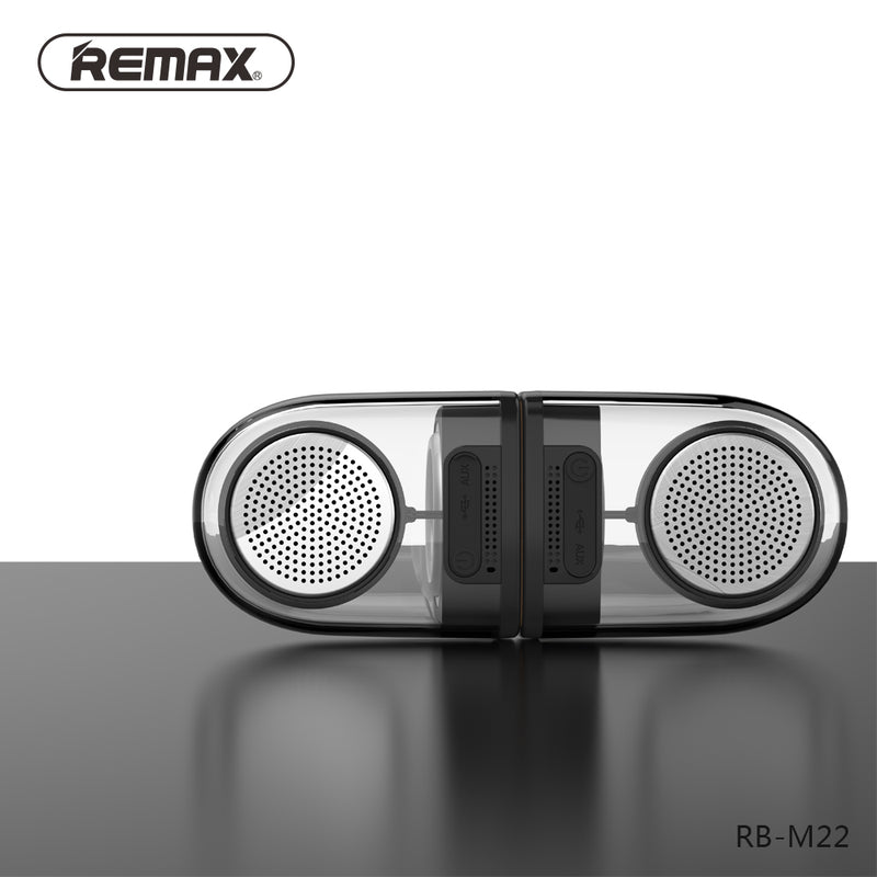 Remax Dual Magnetic Wireless Speakers with Removable Soft Case